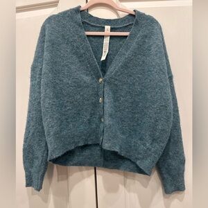Lululemon Blue Alpaca Wool Blend Sweater